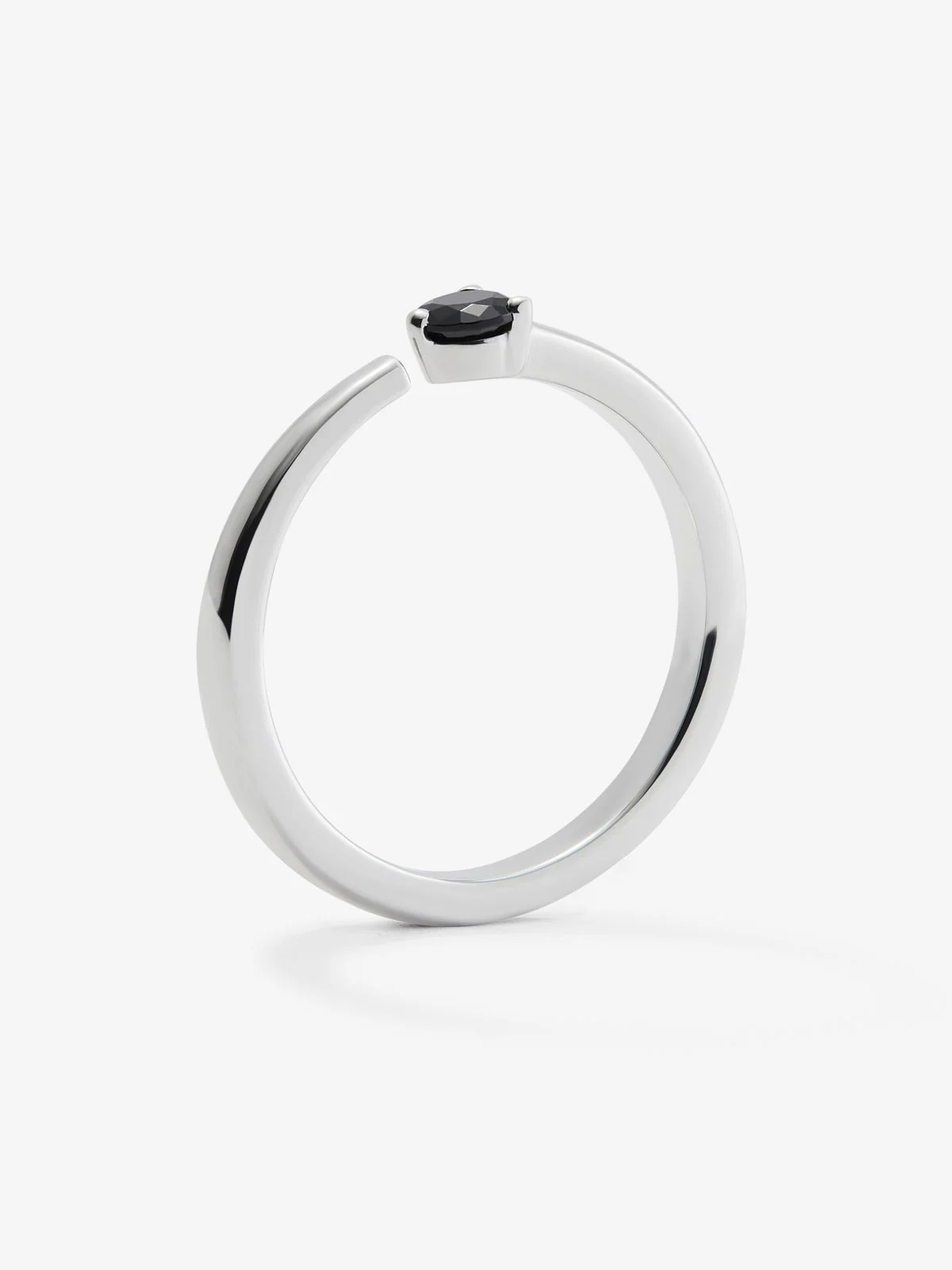 Anillo de plata 925 con espinela negra - Image 5