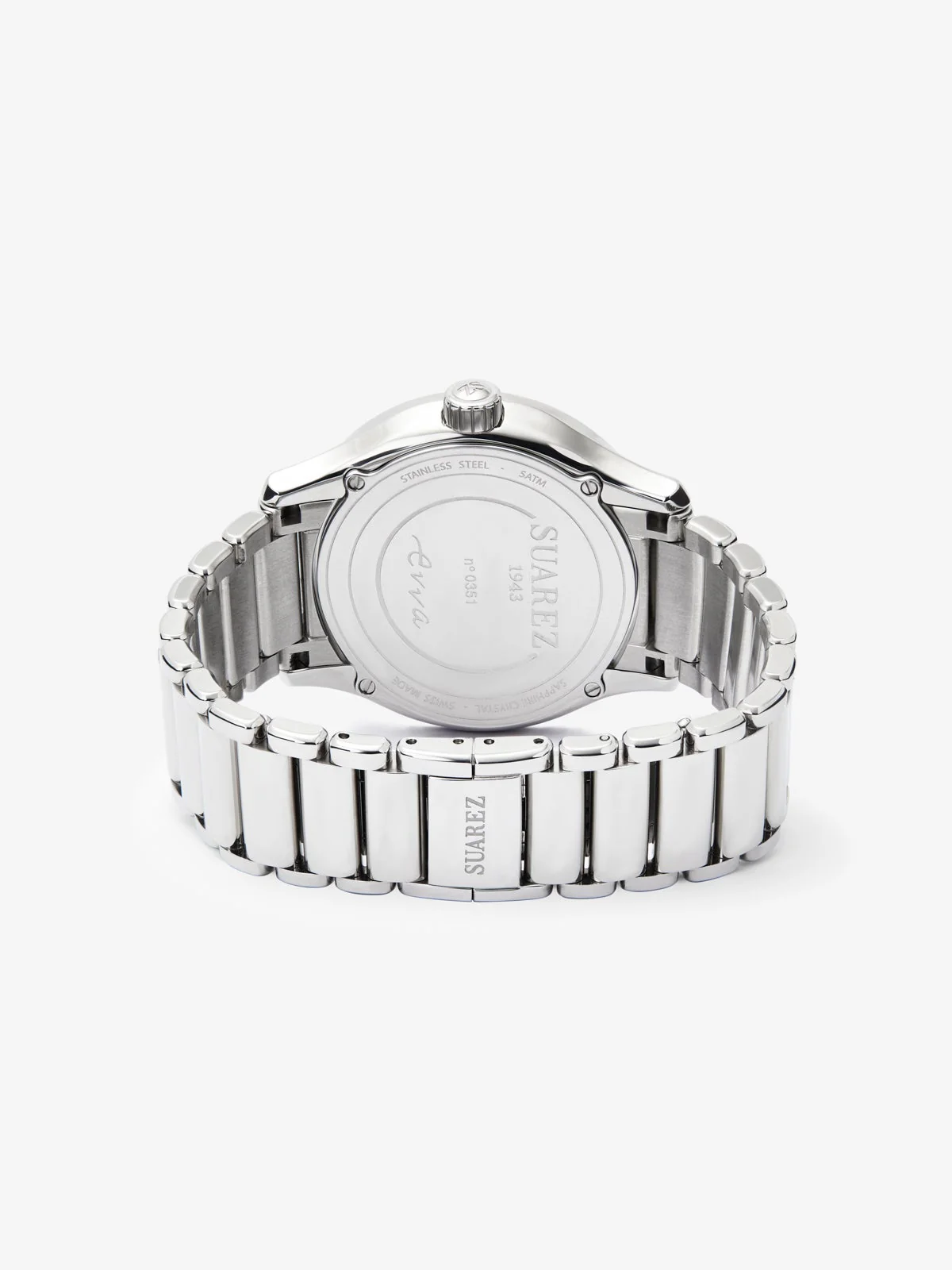 Reloj de acero inoxidable y cristal de zafiro con movimiento de cuarzo - Image 3